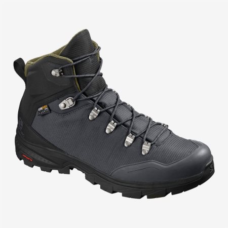 Salomon OUTback 500 GTX Mens Hiking Boots Black UK TALO